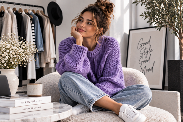 Sweter w roli głównej na modne stylizacje dnia